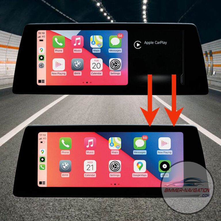 Carplay Split Screen to Full Screen bimmernavigation